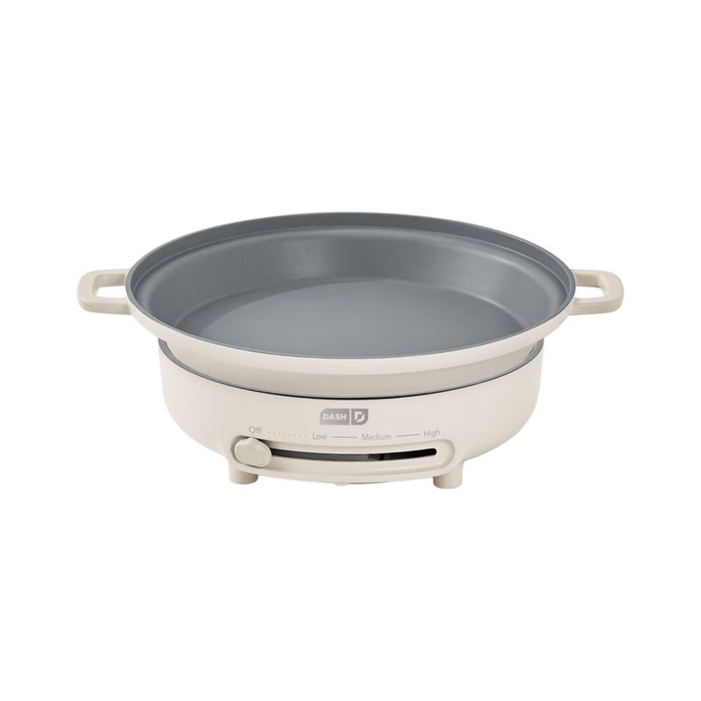 Dash 8Pc Stacking Cookware Set With Electric Burner, White
